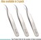 High Precision Curved Tip Tweezers - 4.5" Craft Tweezers for Sewing, Beading & DIY Crafts - Non-Serrated Jewelry Tweezer Set with Fine Curved Tips - Stainless Steel Hobby Tweezers